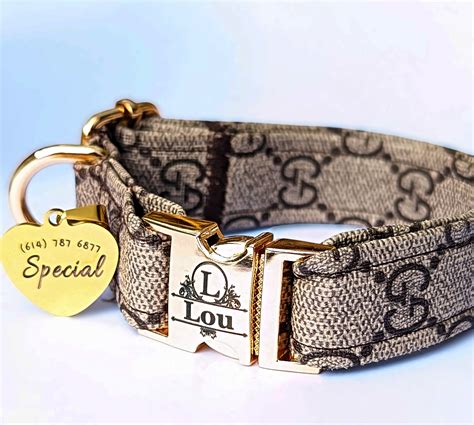 designer dog tags gucci|gucci dog collar and leash.